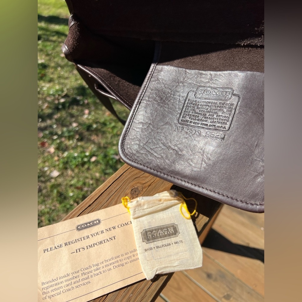 ✨SOLD✨ Vintage Coach Crossbody Messenger Laptop Metropolitan Briefcase 5180 EVC - Picture 2 of 16
